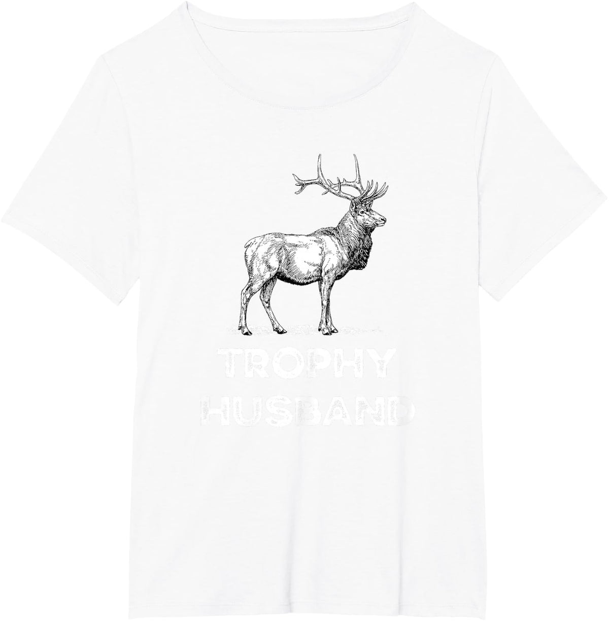 Men's Trophy Buck Father's Day Design for Husband T-Shirt - White