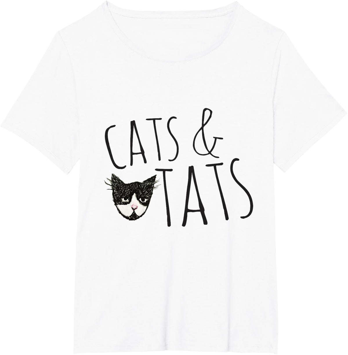 Cats and Tats cat tattoo lover T-Shirt - White