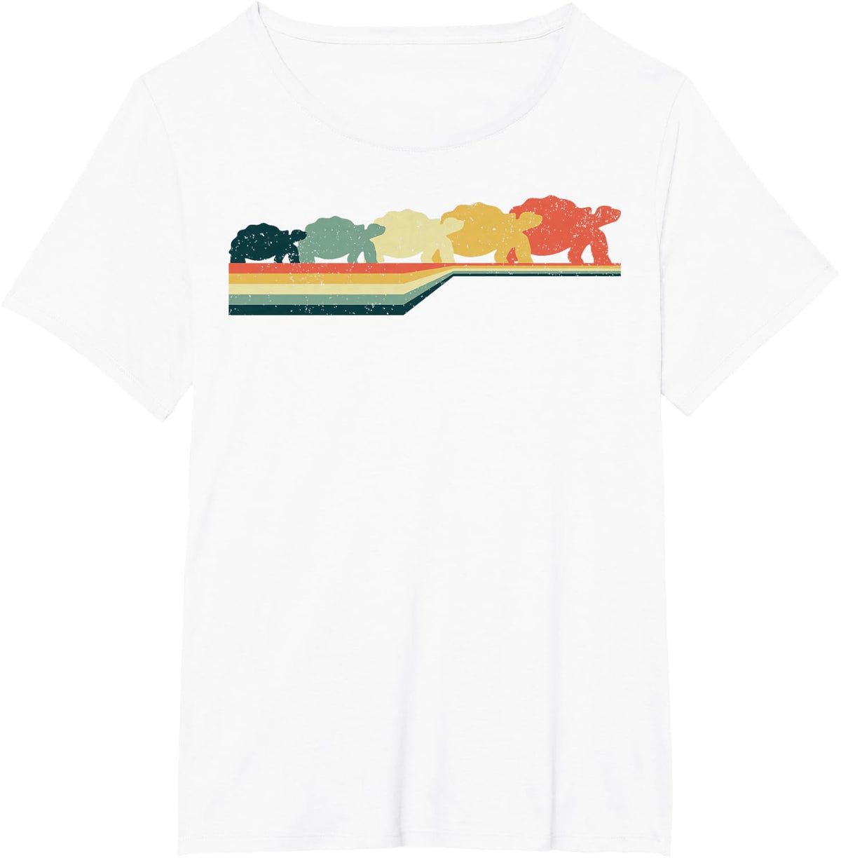 Tortoise Vintage Turtle Retro Cute Reptile Lover Gift T-Shirt - White