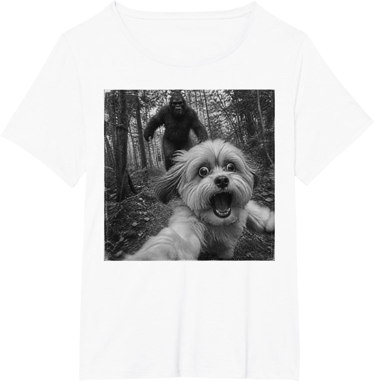 Funny Bigfoot Havanese T-Shirt - White