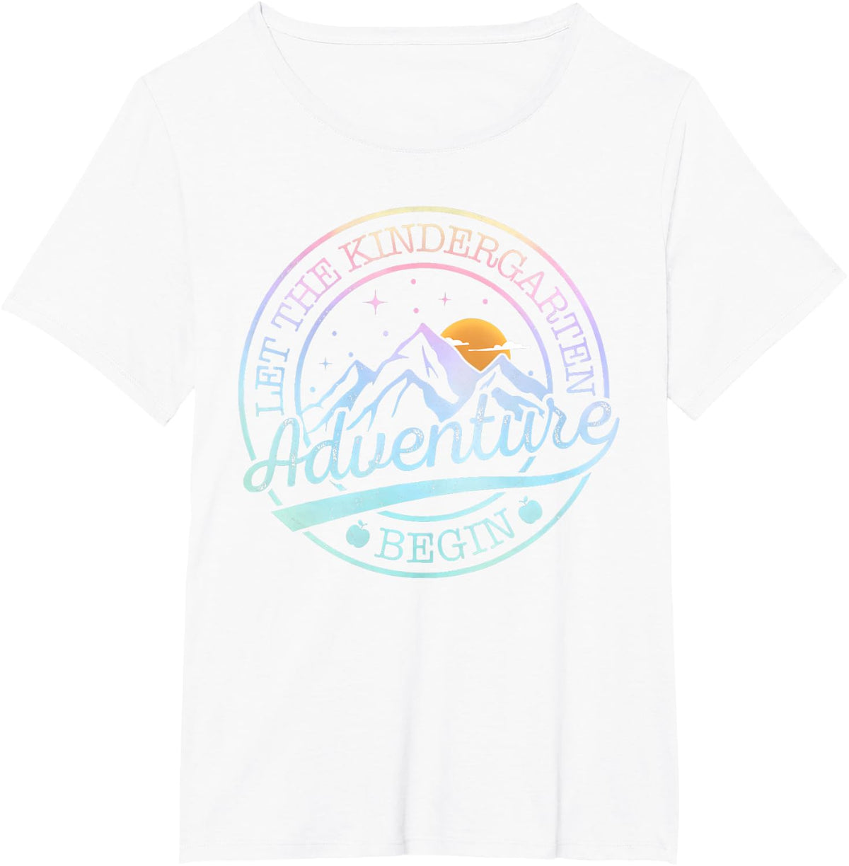 Kindergarten Teacher Shirt Let Kindergarten Adventure Begin T-Shirt - White