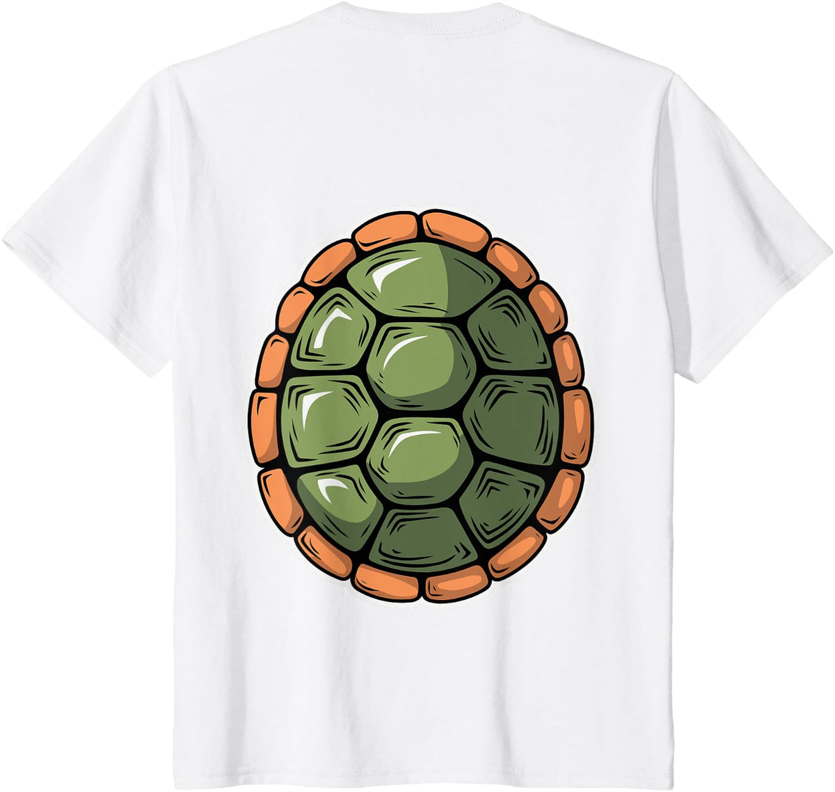 Turtle Costume Adult Kids Men Women Turtle Shell T-Shirt - White