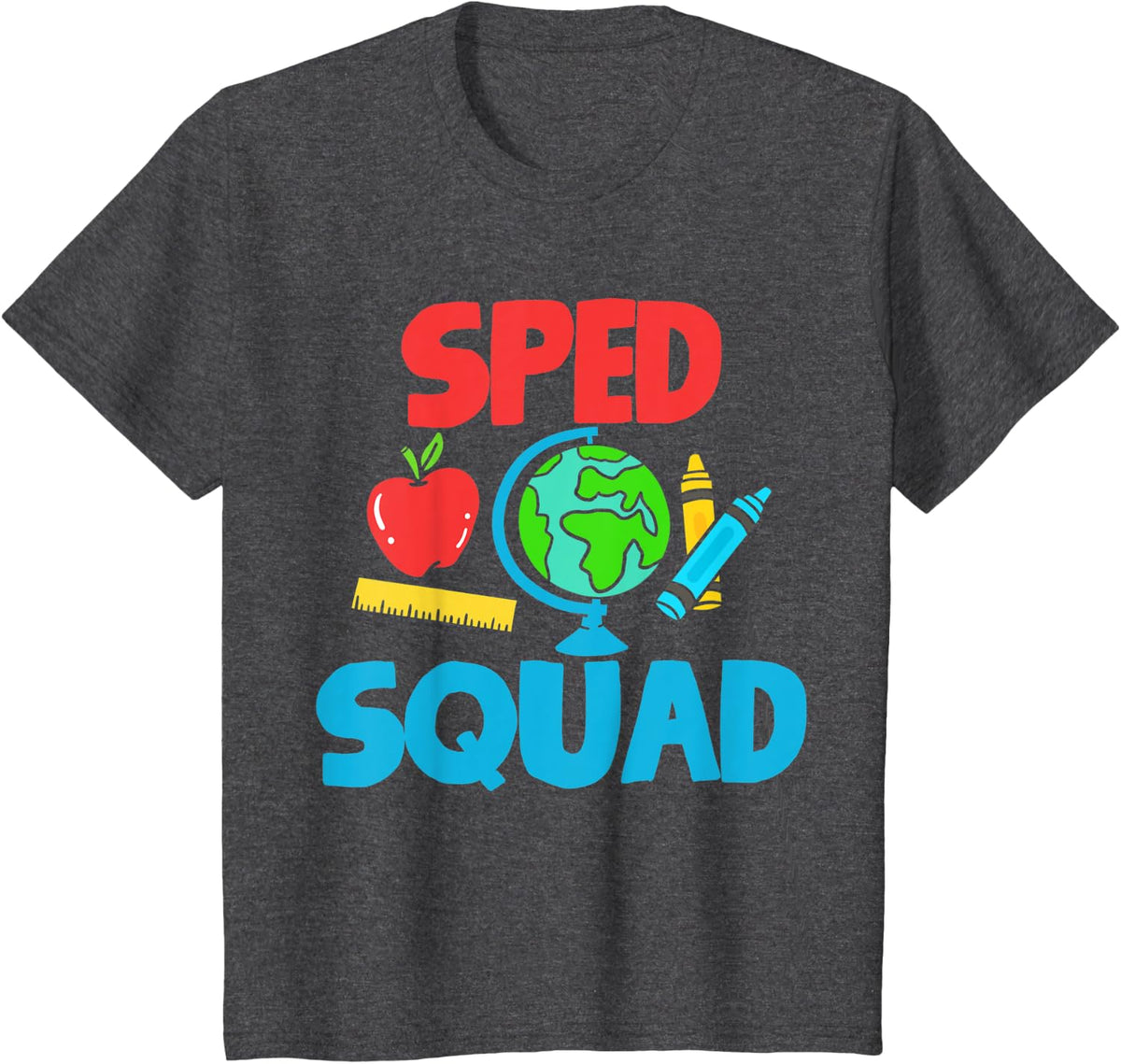 SPED Special Education SPED Teacher Student T-Shirt - Dark Heather Grey