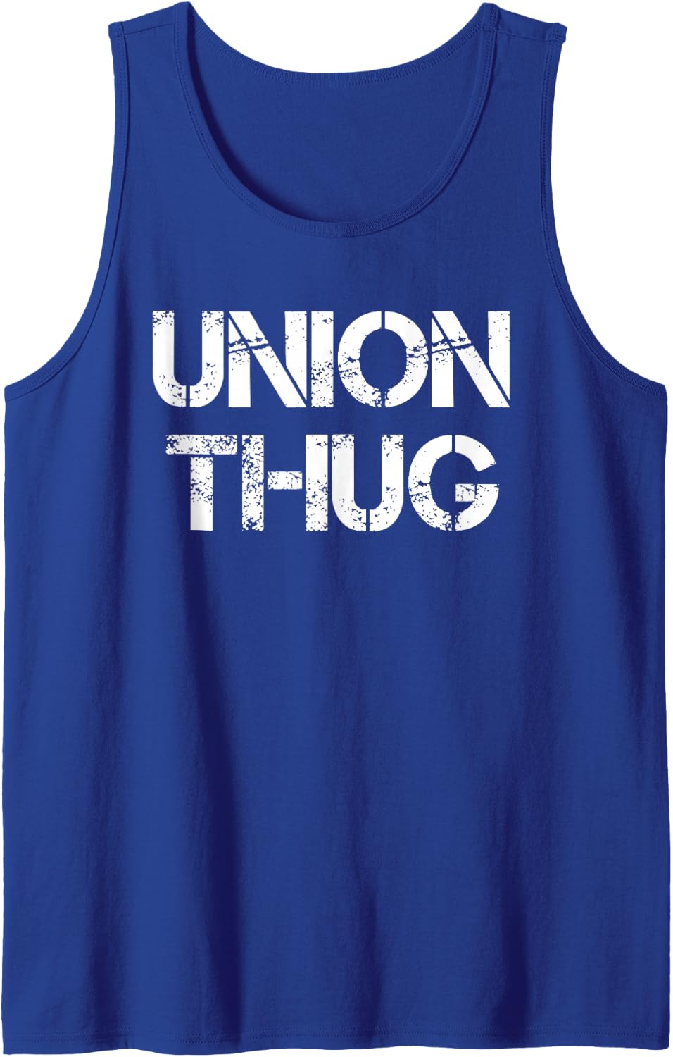 Union Thug Protest Funny Union Worker Tank Top - Royal Blue