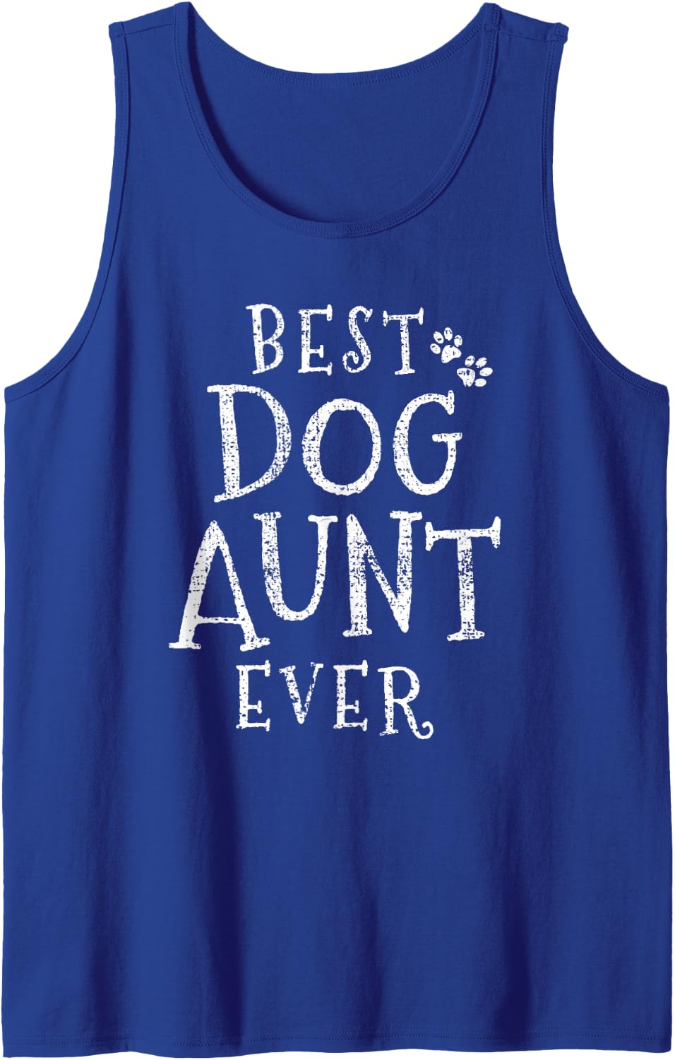 Dog Aunt Auntie Tank Top - Royal Blue
