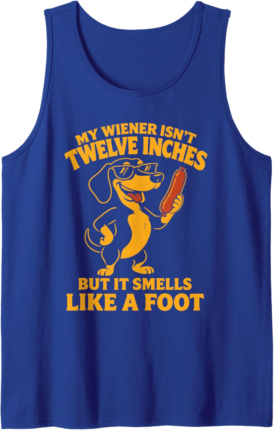 Funny Embarrassing Shirts Crude Cringey Inappropriate Humor Sleeveless Tank Top - Royal Blue