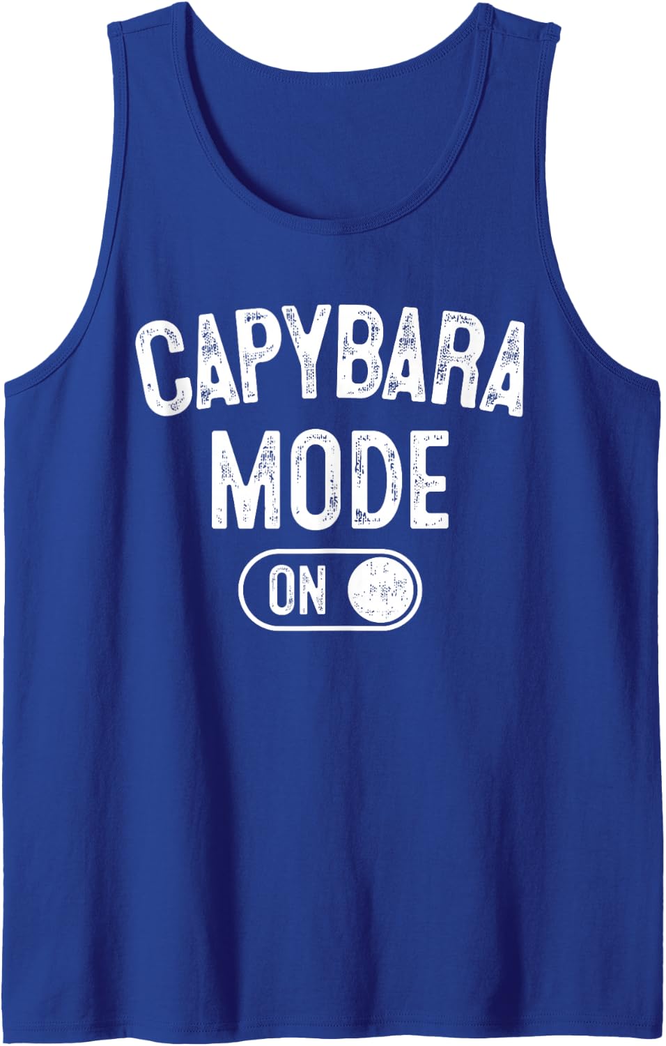 Capybara Mode On Costume Funny Giant Rodent Gift Animal Love Sleeveless Tank Top - Royal Blue