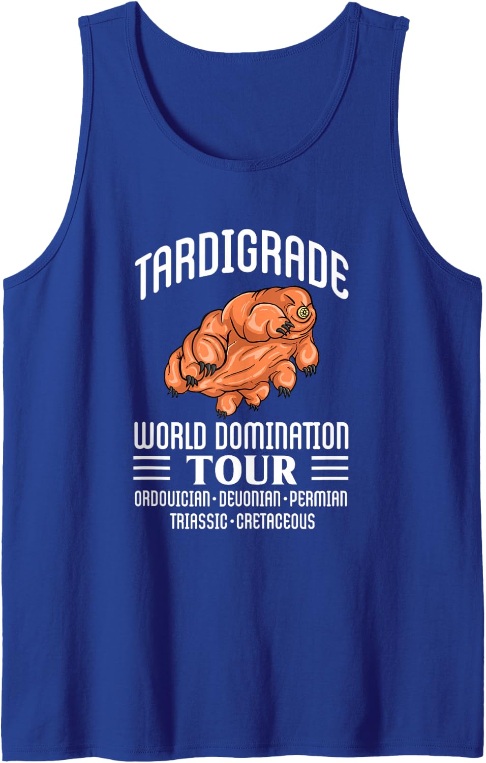 Tardigrade Waterbear Moss Piglet Microbiologist Biologist Sleeveless Tank Top - Royal Blue