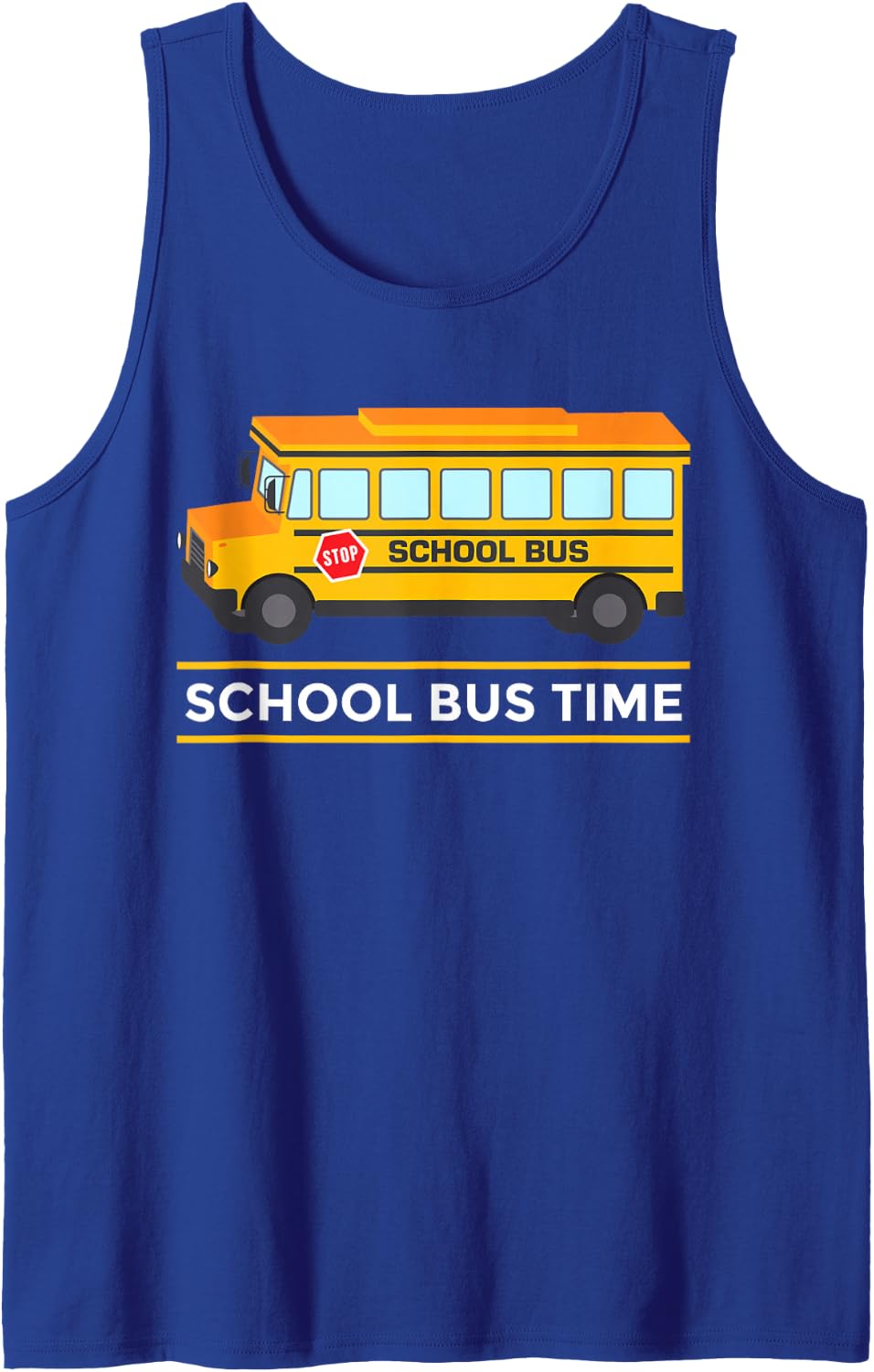 School Bus Time Bus Driver Back to School Route Tank Top - Royal Blue