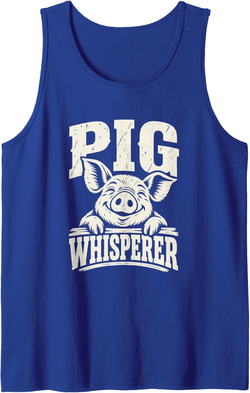 Swine Farmer Funny Pig Lover Tank Top - Royal Blue