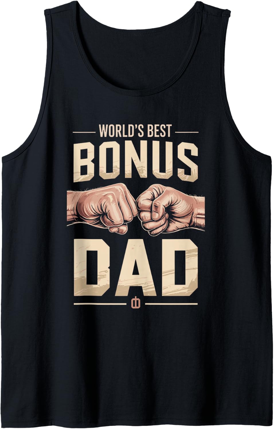 Men's World's Best Bonus Dad Stepdad xs Sleeveless Tank Top - Black