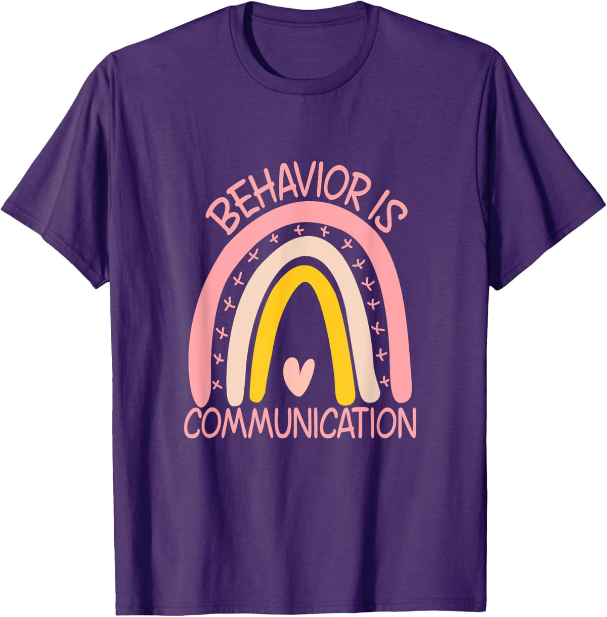Behavior Is Communication Special Education SPED Teacher T-Shirt - Purple