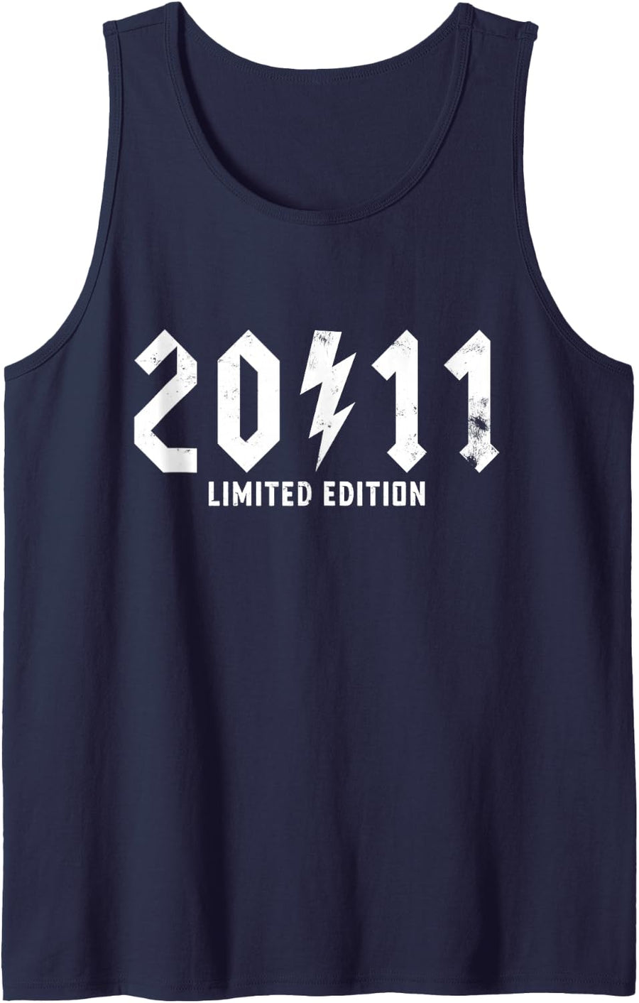 Vintage Legends 15th Birthday Rock Legendary 2011 Classic Sleeveless Tank Top - Navy Blue
