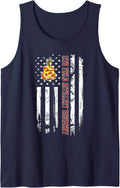 11th Field Artillery Regiment Veteran USA Flag Veterans Xmas Sleeveless Tank Top - Navy Blue