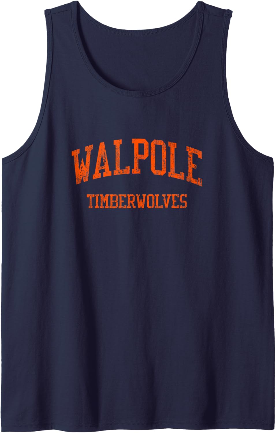 Walpole High School HS Walpole MA Vintage Sports Tank Top - Navy Blue