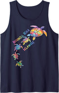 Broadkill Beach Delaware Sea Turtle Lover Beach Sleeveless Tank Top - Navy Blue