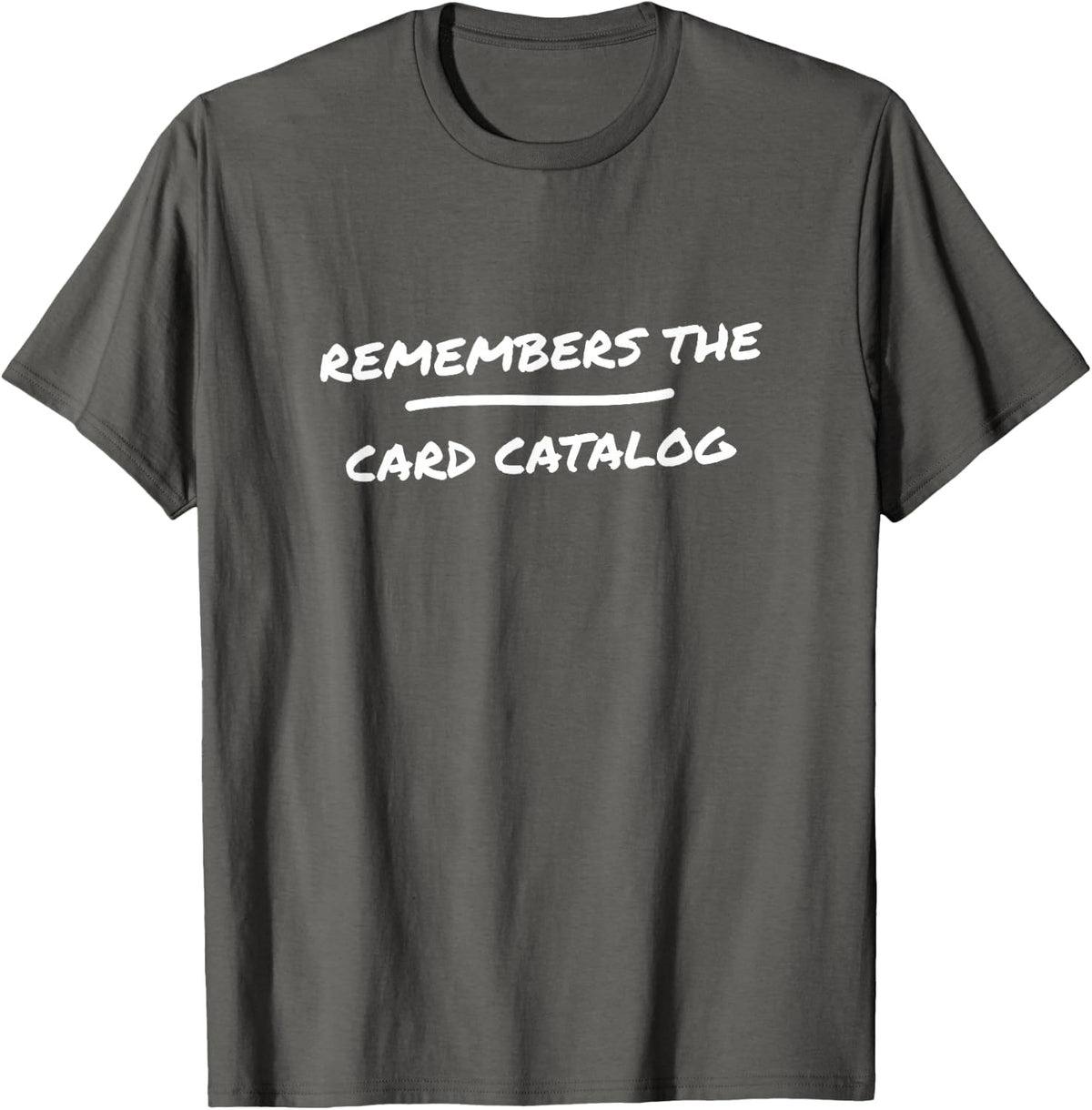 Librarian Library Card Reader School Librarian Book Lover T-Shirt - Asphalt Grey