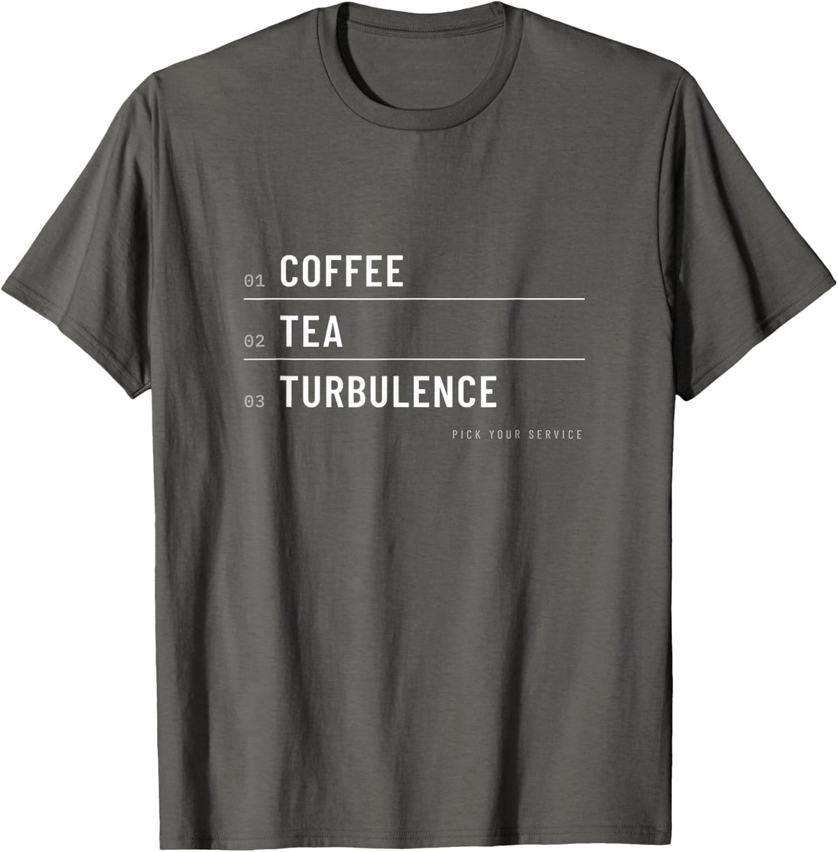 Flight Attendant Aviation Flight Crew Cabin Crew T-Shirt - Asphalt Grey