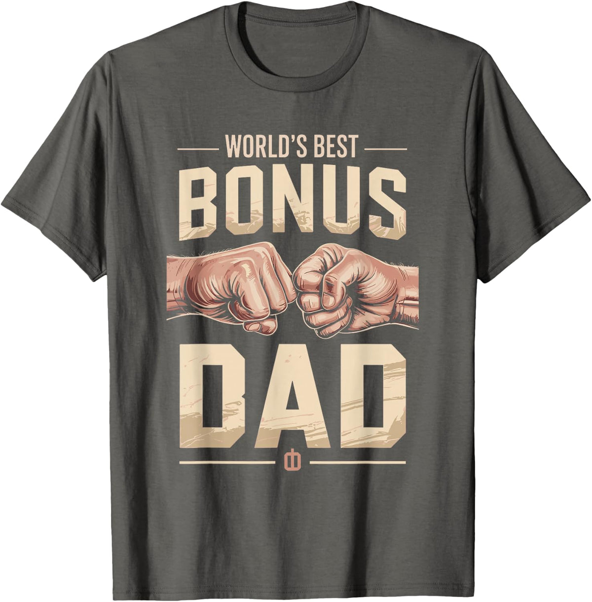 World's Best Bonus Dad Stepdad xs T-Shirt - Asphalt Grey
