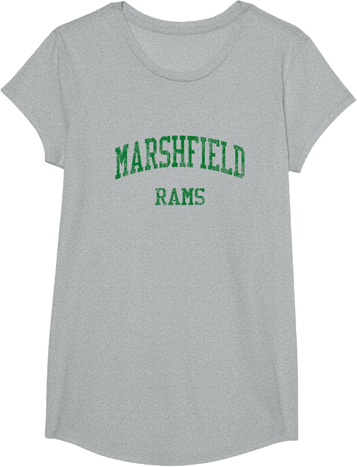 Marshfield High School HS Marshfield MA Vintage Sports T-Shirt - Girls Heather Grey