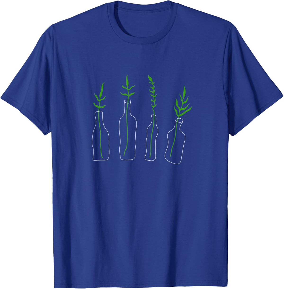 Plants In Bottles Botany Plant Science Botanic T-Shirt - Royal Blue