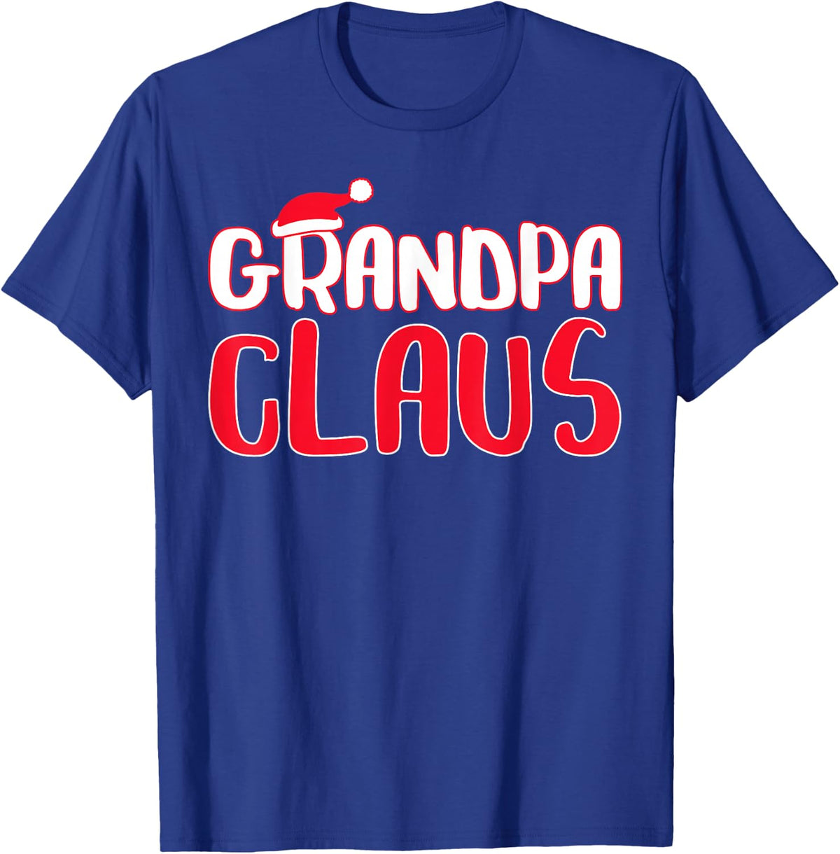Grandpa Claus Shirt Men Matching Santa Grandpa Christmas T-Shirt - Royal Blue