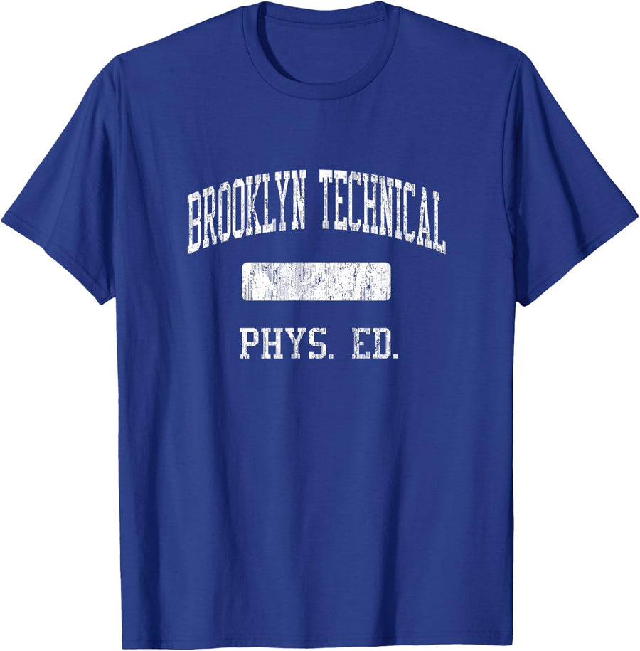 Brooklyn Technical High School HS Brooklyn NY PHYS Ed T-Shirt - Royal Blue