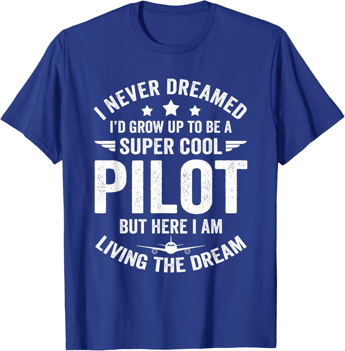 Funny Pilot Flying Aviation Airplane Cool Pilot Airplane T-Shirt - Royal Blue