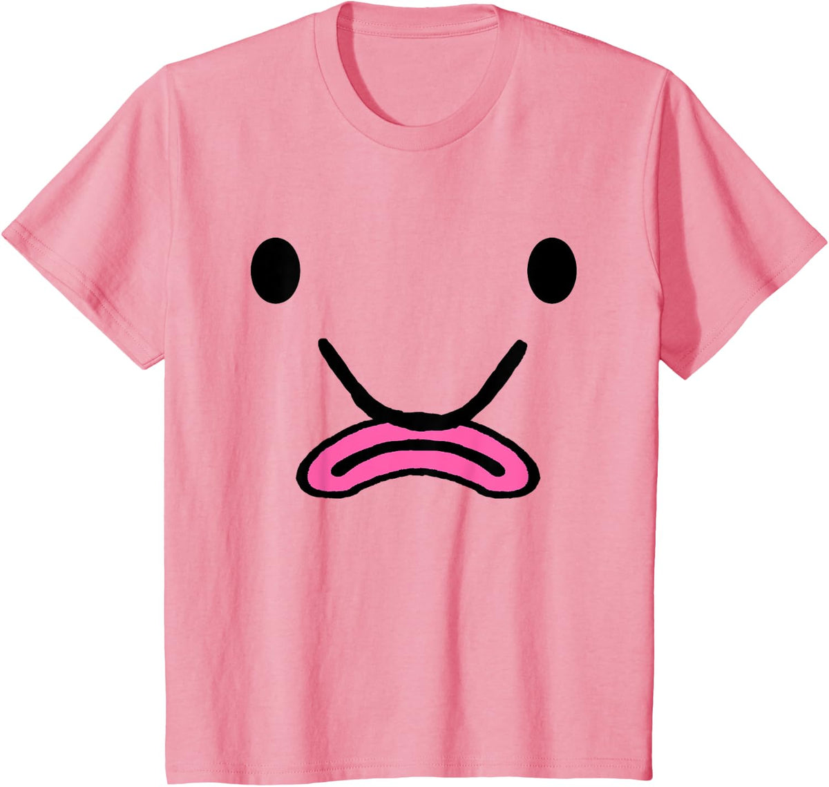 Blobfish Costume Ugly Blob Fish Ocean Grumpy Funny Blobfish T-Shirt - Pink