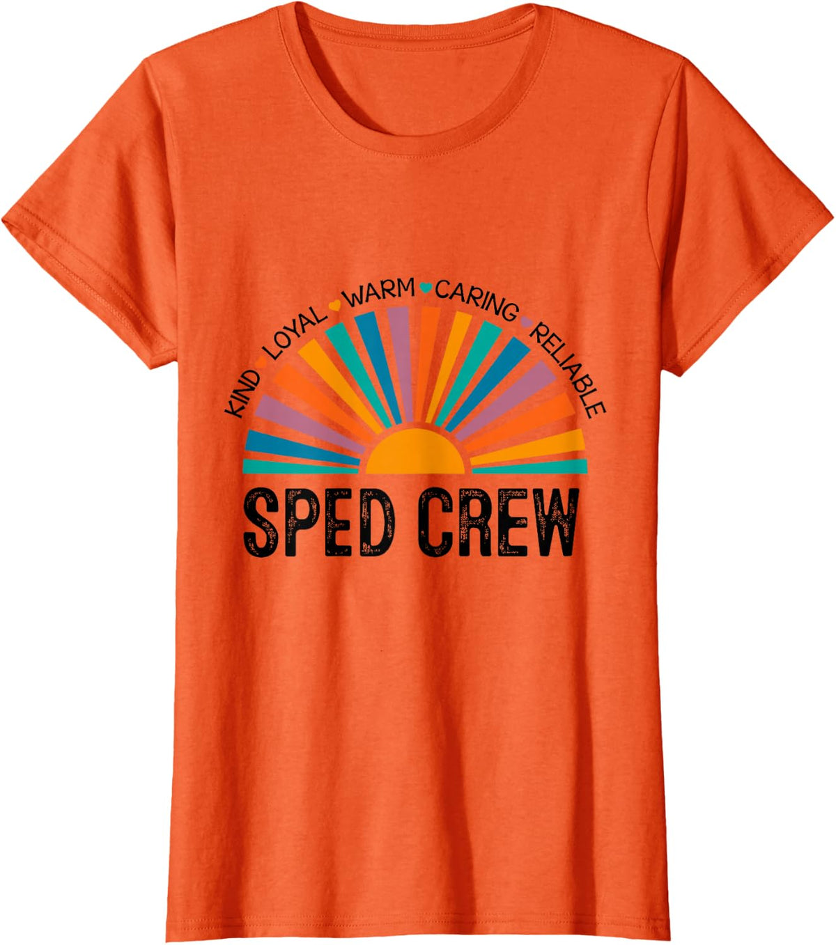 Special Education Teacher PARA Special Ed Crew SPED CREW T-Shirt - Orange