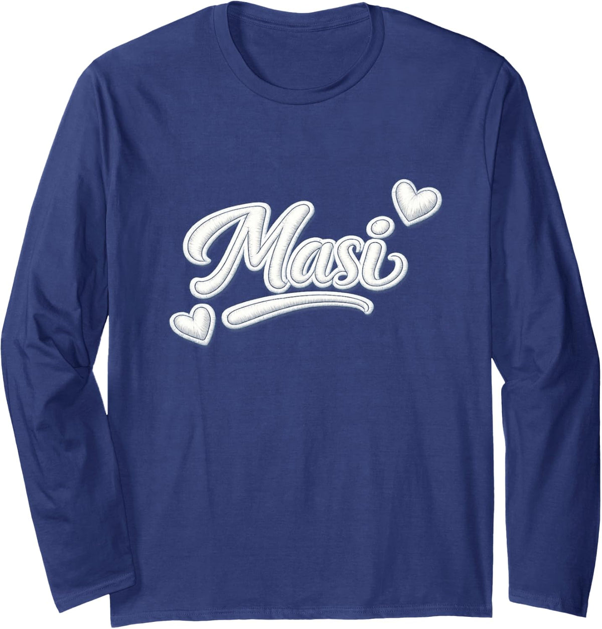 MASI Long Sleeve T-Shirt - Adult Unisex Navy Blue