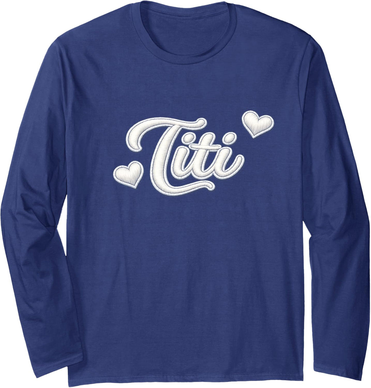 Titi Long Sleeve T-Shirt - Adult Unisex Navy Blue