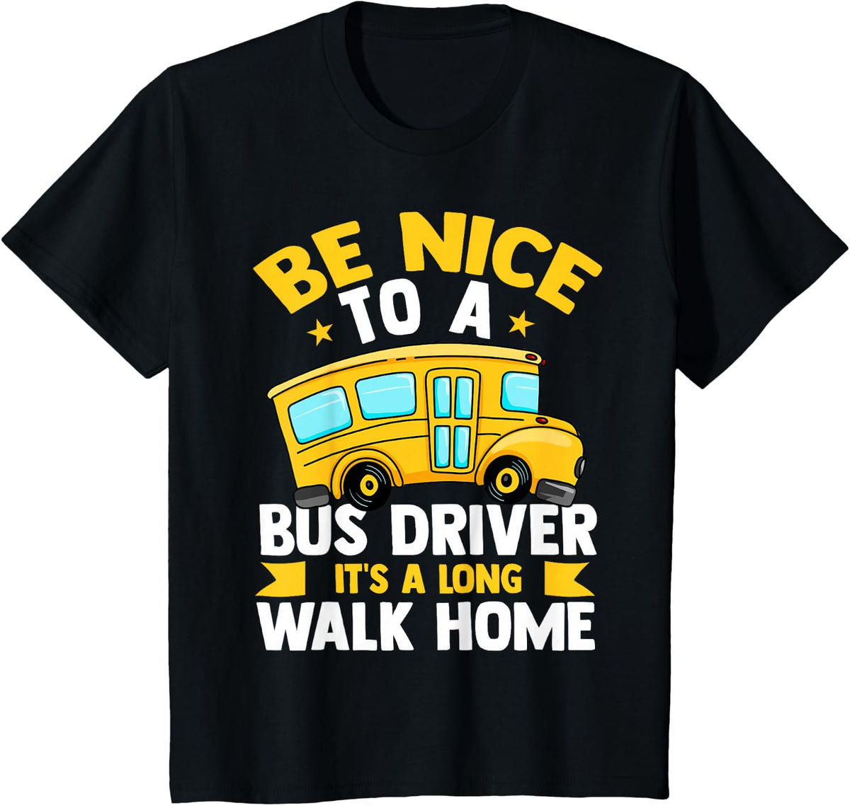 Bus Buzzer Stops Fare Ticket T-Shirt - Black