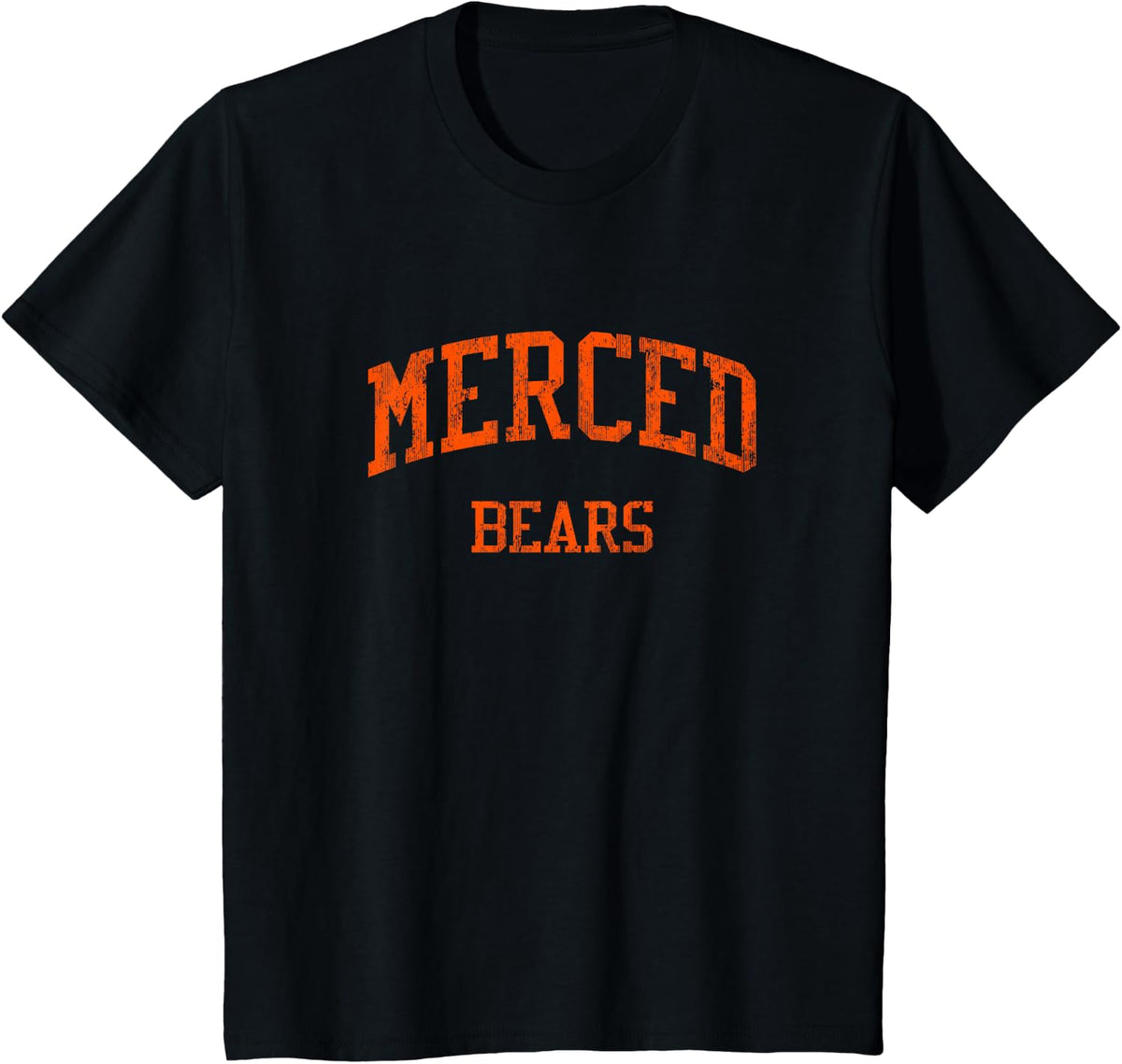 Merced High School HS Merced CA Vintage Sports T-Shirt - Black