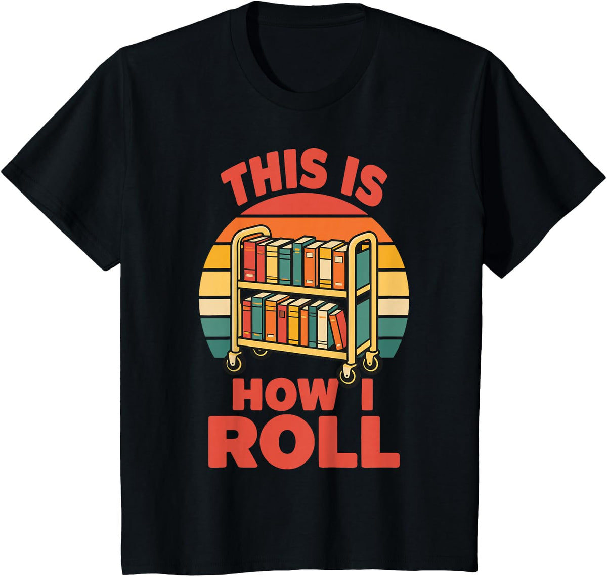 Librarian Humor Book Library T-Shirt - Black