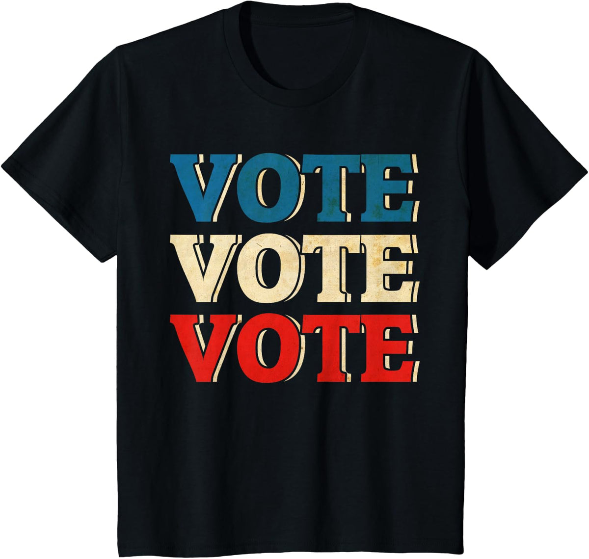 Vote Vintage Retro Go Vote Presidential Election 2020 Voter T-Shirt - Black