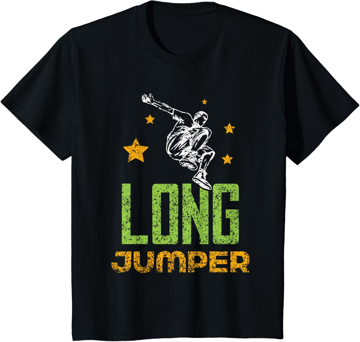 Long Jumper Hobby Long Jumping Sports Long Jump T-Shirt - Black