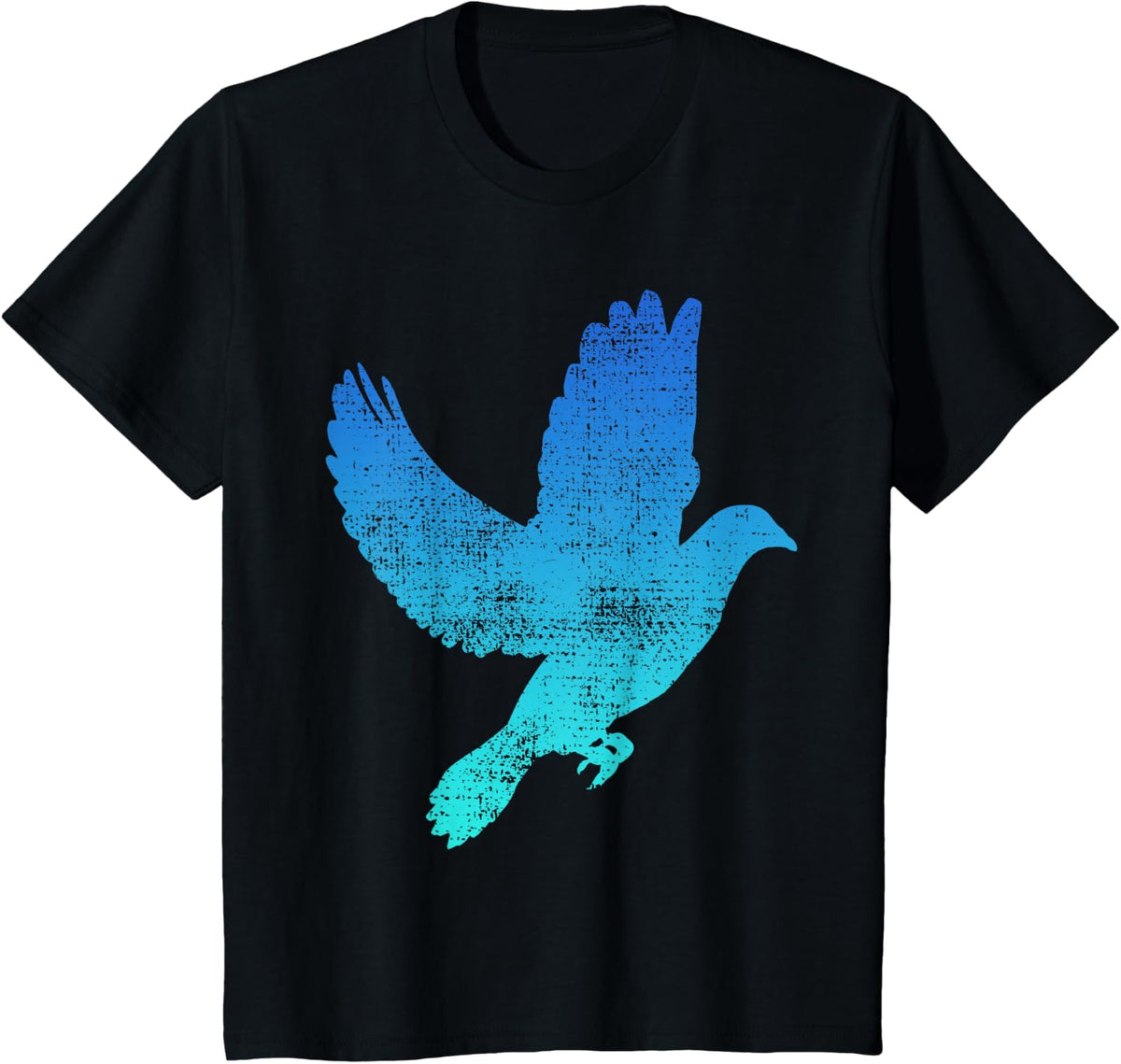 Dove Bird Flying Gift Pigeon Vintage T-Shirt - Black