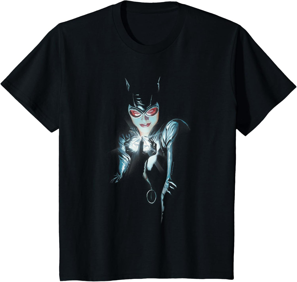 Batman Catwoman Cover T Shirt T-Shirt - Black