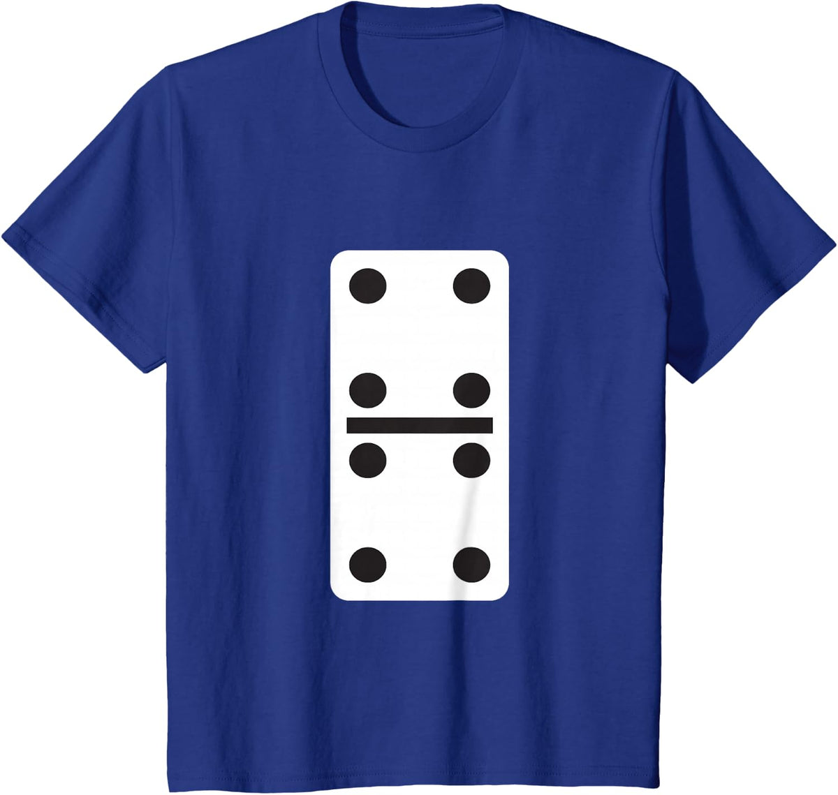 Double Four Dominoes T-Shirt Halloween Costume 4 Domino Game T-Shirt - Royal Blue