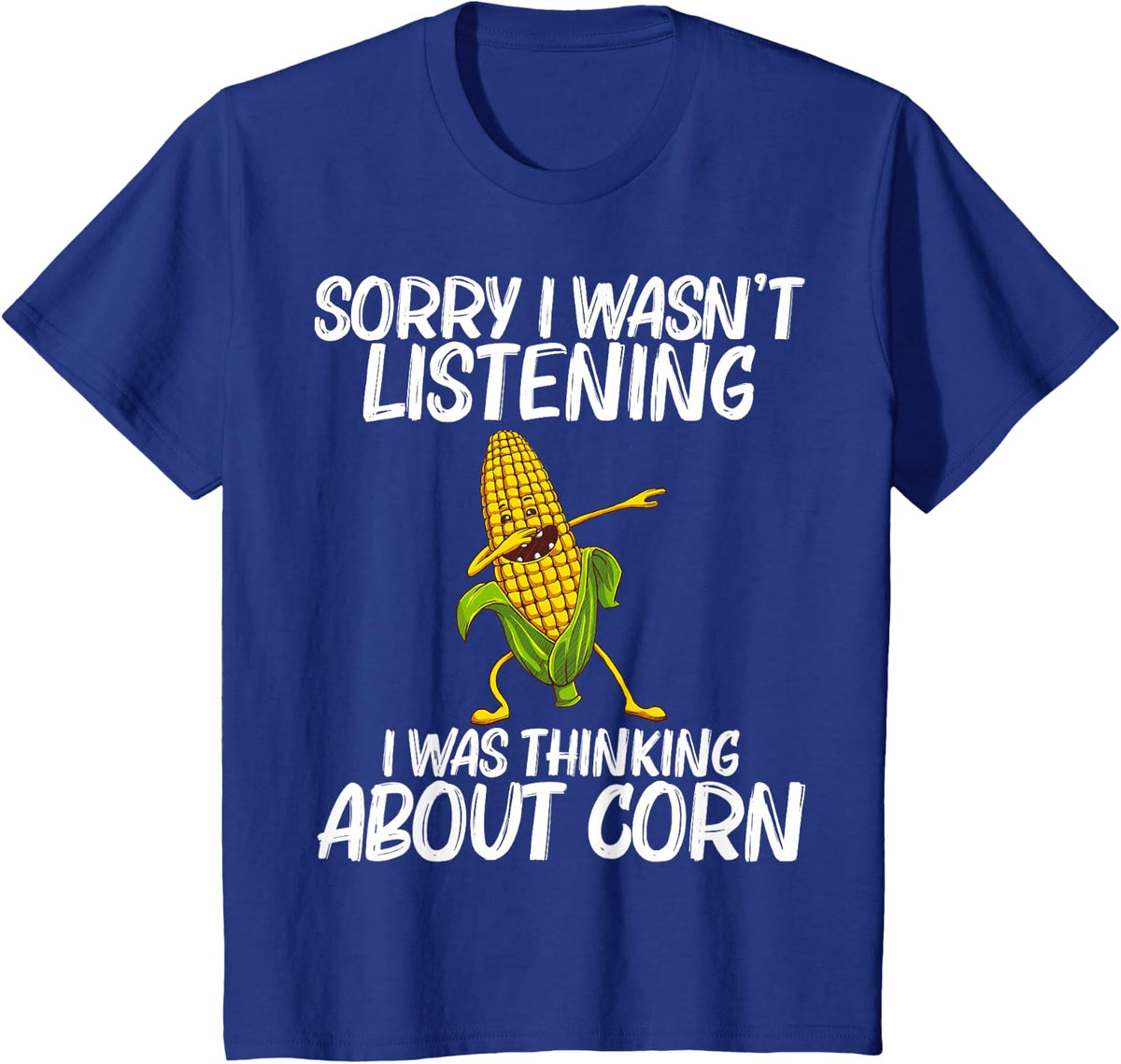 Funny Corn Gift for Men Women Corn On The Cob Costume Farmer T-Shirt Small - Royal Blue