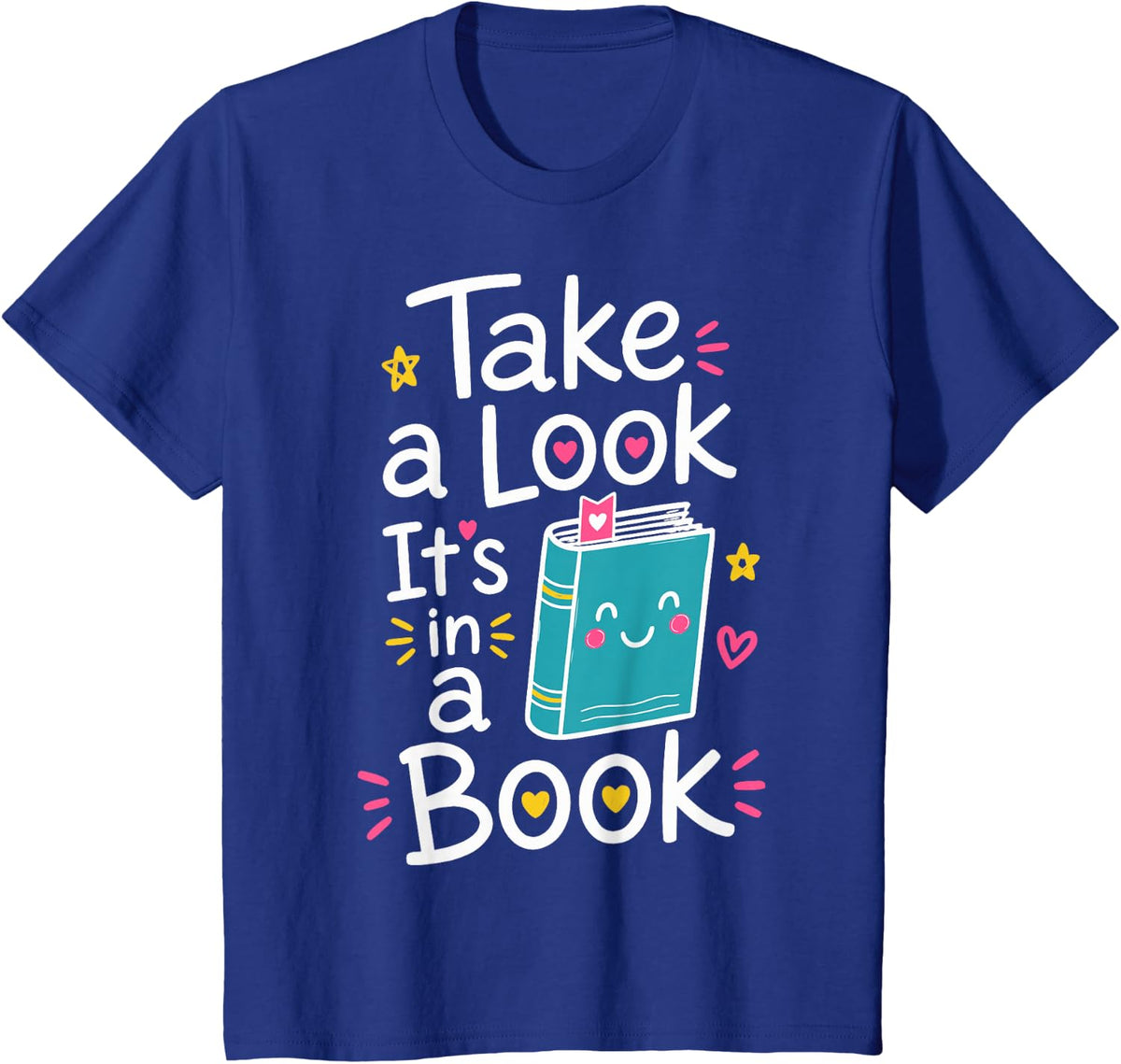 Cute Librarian Book Lover Library Reading T-Shirt - Royal Blue