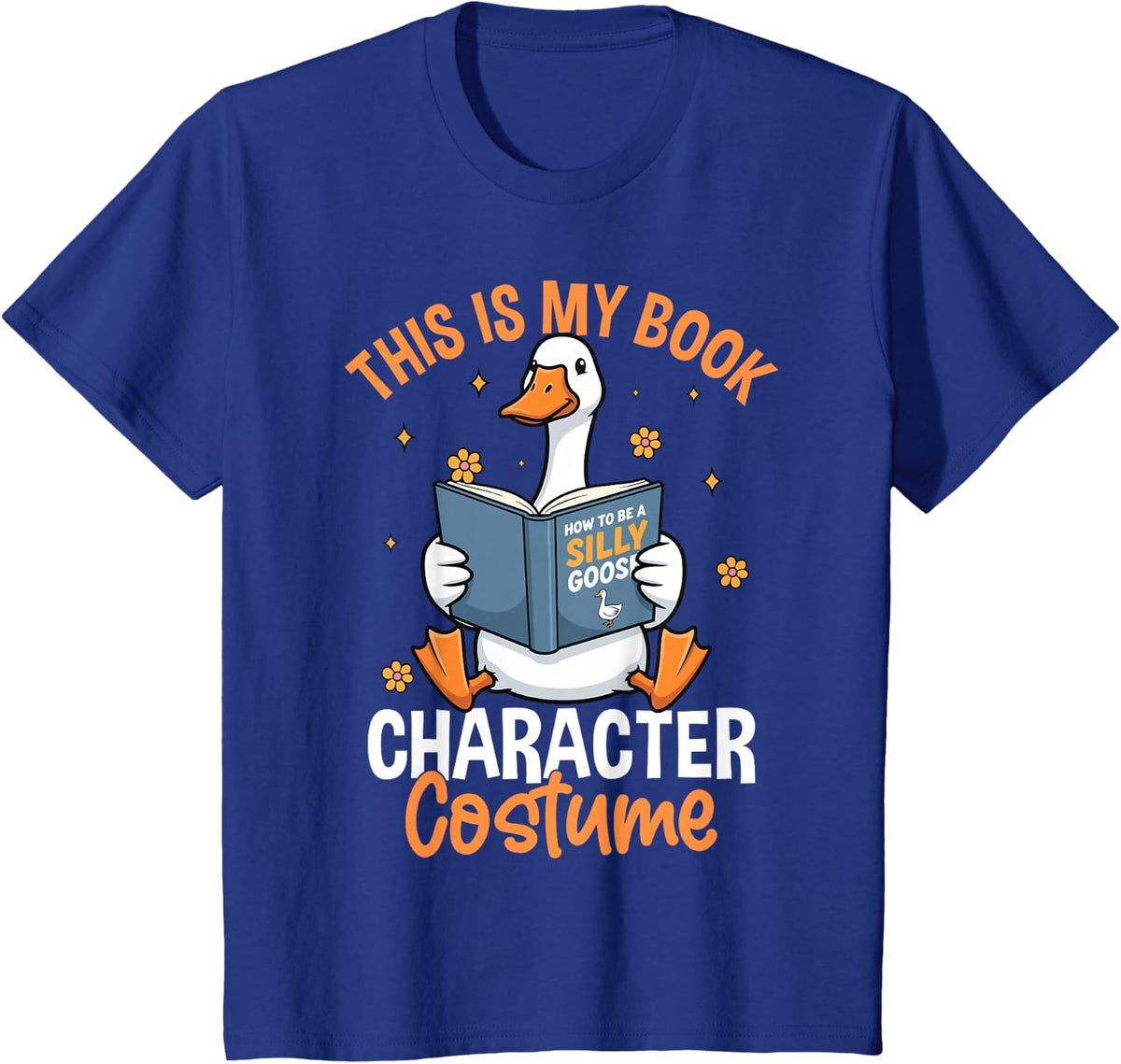 This is My Book Character Costume Literacy Week T-Shirt - Royal Blue