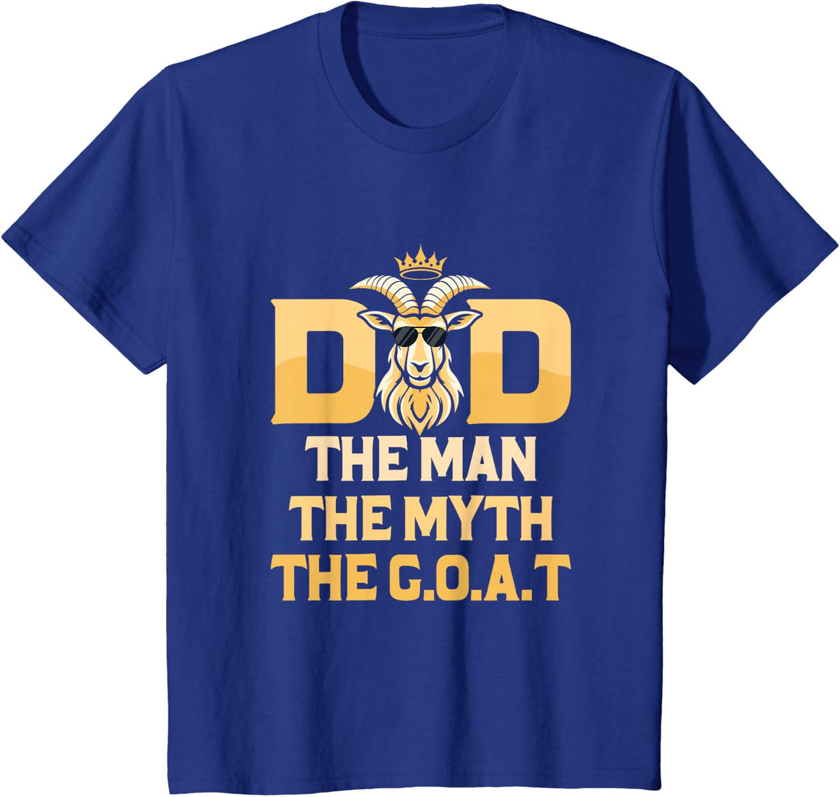 Dad Father Husband Goat Lover Farmer Goat Owner Men Goats T-Shirt - Royal Blue