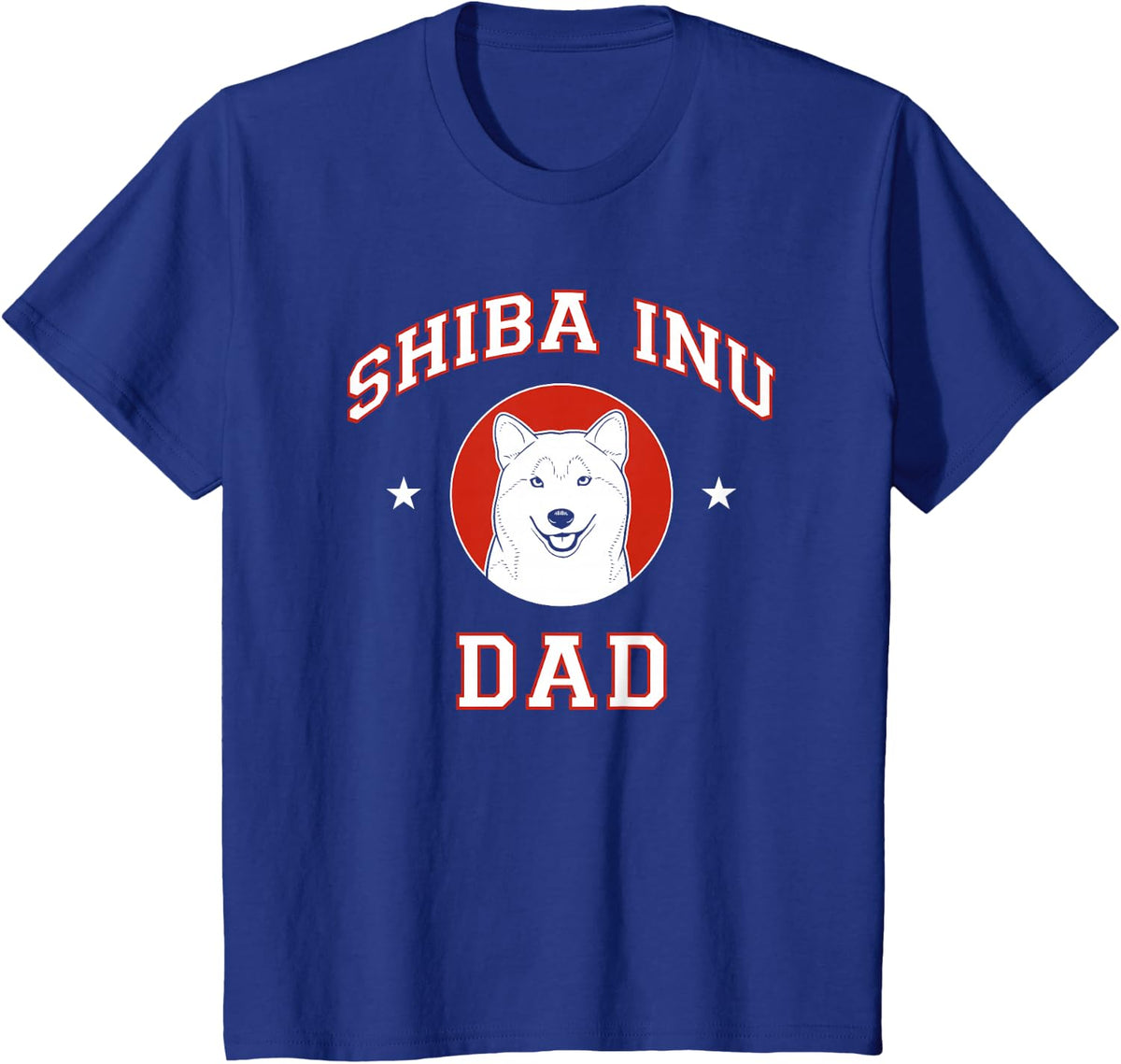 Shiba Inu Dad Dog Father T-Shirt - Royal Blue