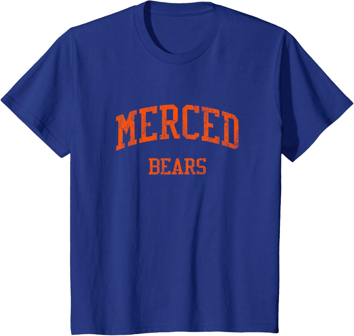 Merced High School HS Merced CA Vintage Sports T-Shirt - Royal Blue