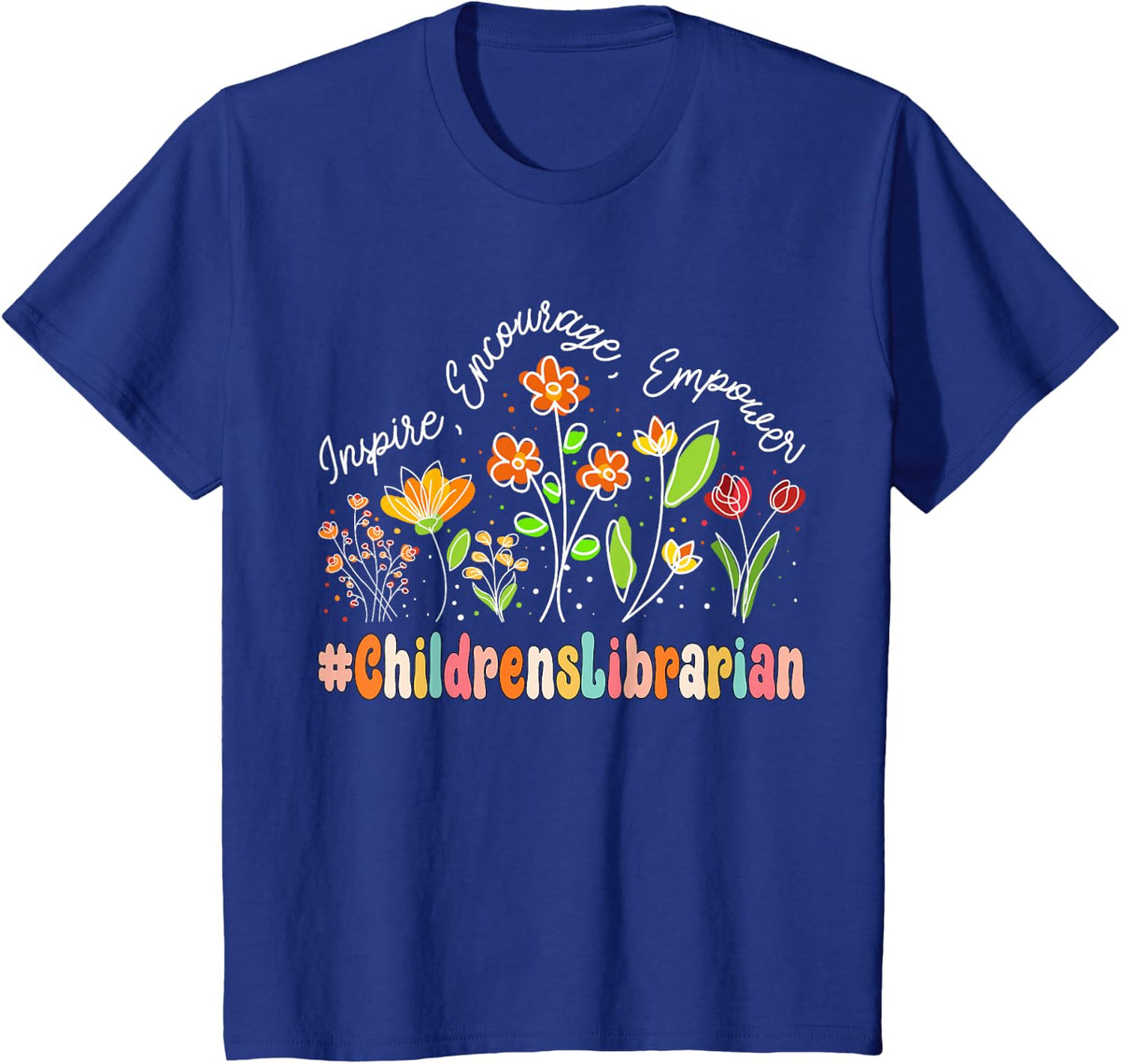 Children's Librarian Appreciation Week Back to School T-Shirt - Royal Blue