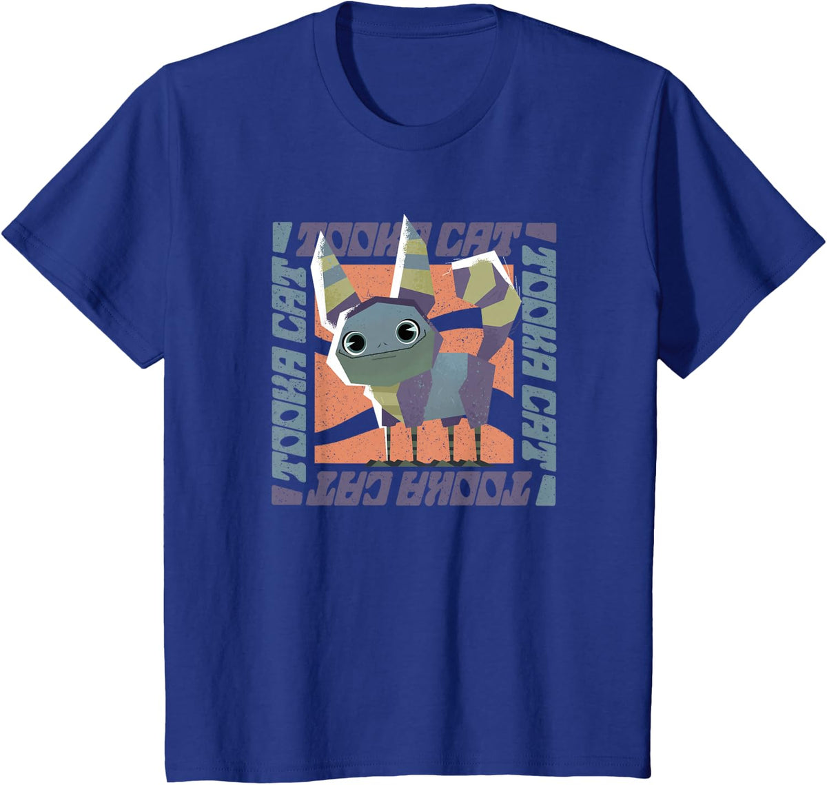 Star Wars Galaxy Of Creatures Tooka-Cat Box Up T-Shirt - Royal Blue