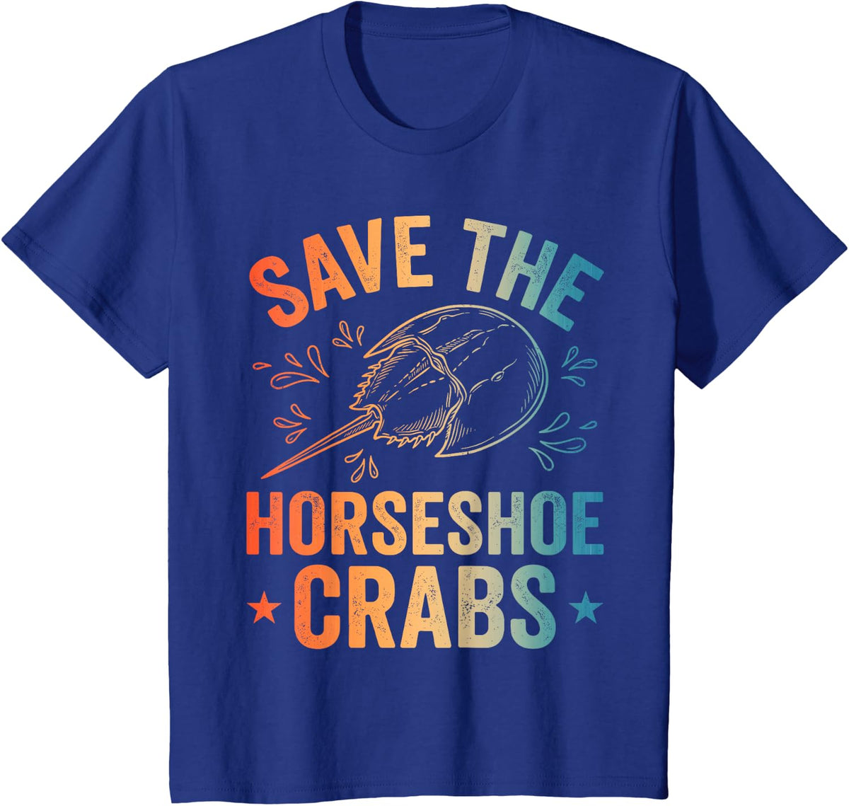 Cool Horseshoe Crab Art for Men Women Kids Horseshoe Crab T-Shirt - Royal Blue