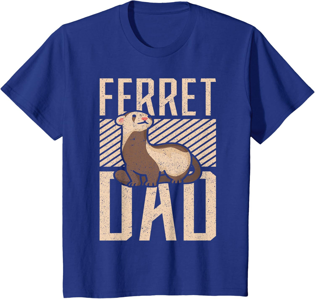 Ferret Dad Ferret T-Shirt - Royal Blue